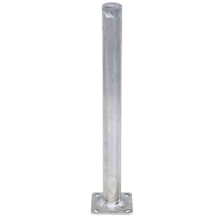 Vestil Aluminum Bollard, 42 Tall, 3 1/2''Diameter Silver BOL-A-42-3.5